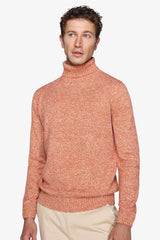 Maglia dolcevita mouline' arancio-Dan John