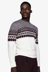 Maglia girocollo nordic bordeaux-Dan John