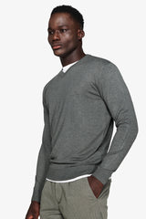 Maglia scollo a V verde-Dan John
