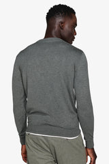 Maglia scollo a V verde-Dan John
