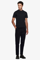 T-shirt basic in cotone leggero blu-Dan John