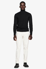 Maglia dolcevita basic nera-Dan John