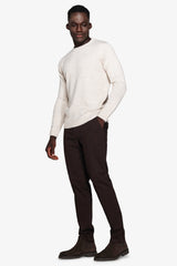 Maglia girocollo mouline' corda-Dan John