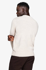Maglia girocollo mouline' corda-Dan John