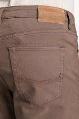 Pantaloni 5 tasche taupe-Dan John