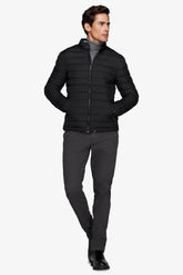 Piumino full zip trapuntato nero-Dan John