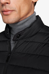 Piumino full zip trapuntato nero-Dan John