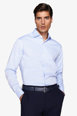 Camicia piquet celeste-Dan John