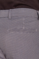 Pantaloni pied de poule tortora-Dan John