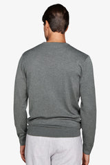 Maglia girocollo basic verde-Dan John