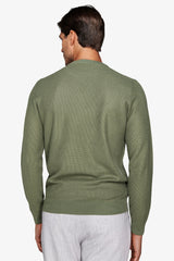 Maglia girocollo armaturata chicco riso verde-Dan John
