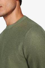 Maglia girocollo armaturata chicco riso verde-Dan John