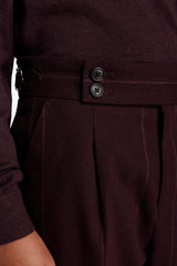Pantaloni gessati bordeaux Kids-Dan John