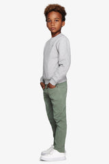 Felpa girocollo basic grigio chiaro Kids-Dan John