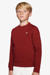 Felpa girocollo basic bordeaux Kids-Dan John