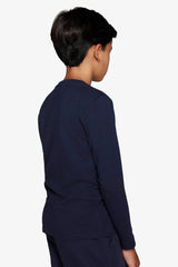 T-shirt con stampa frontale blu Kids-Dan John