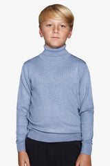 Maglia dolcevita basic celeste Kids-Dan John