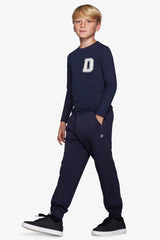 T-shirt con stampa blu Kids-Dan John