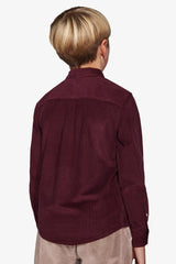 Camicia velluto bordeaux Kids-Dan John