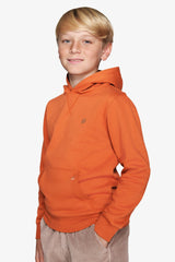 Felpa con cappuccio basic arancio Kids-Dan John
