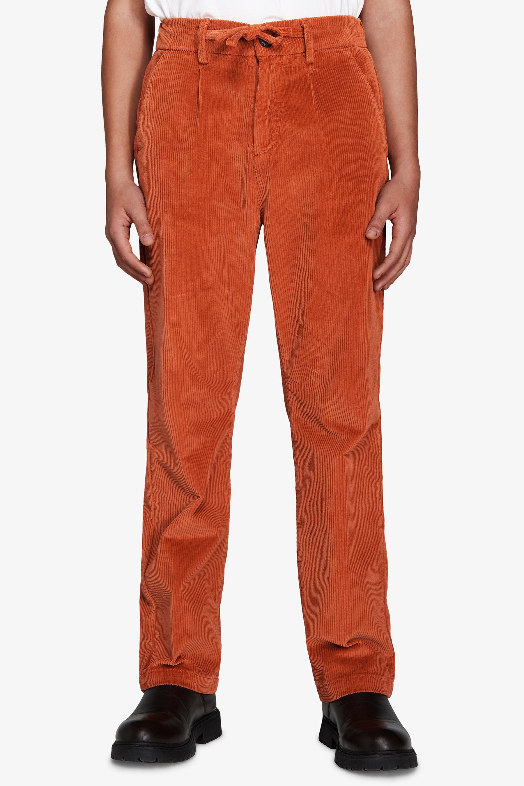 Pantaloni velluto arancio Kids-Dan John