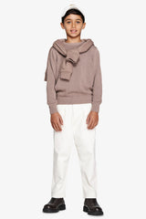 Maglia girocollo rasata tortora Kids-Dan John