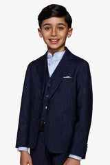 Giacca effetto denim blu scuro Kids-Dan John