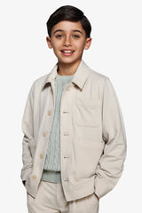 Overshirt jersey sabbia Kids-Dan John