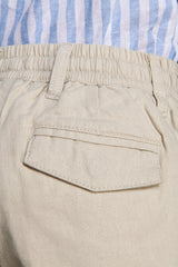 Kids' sand linen blend Bermuda shorts