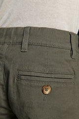Bermuda chino basic in cotone verde Kids-Dan John