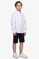 Camicia oxford button down bianca Kids-Dan John