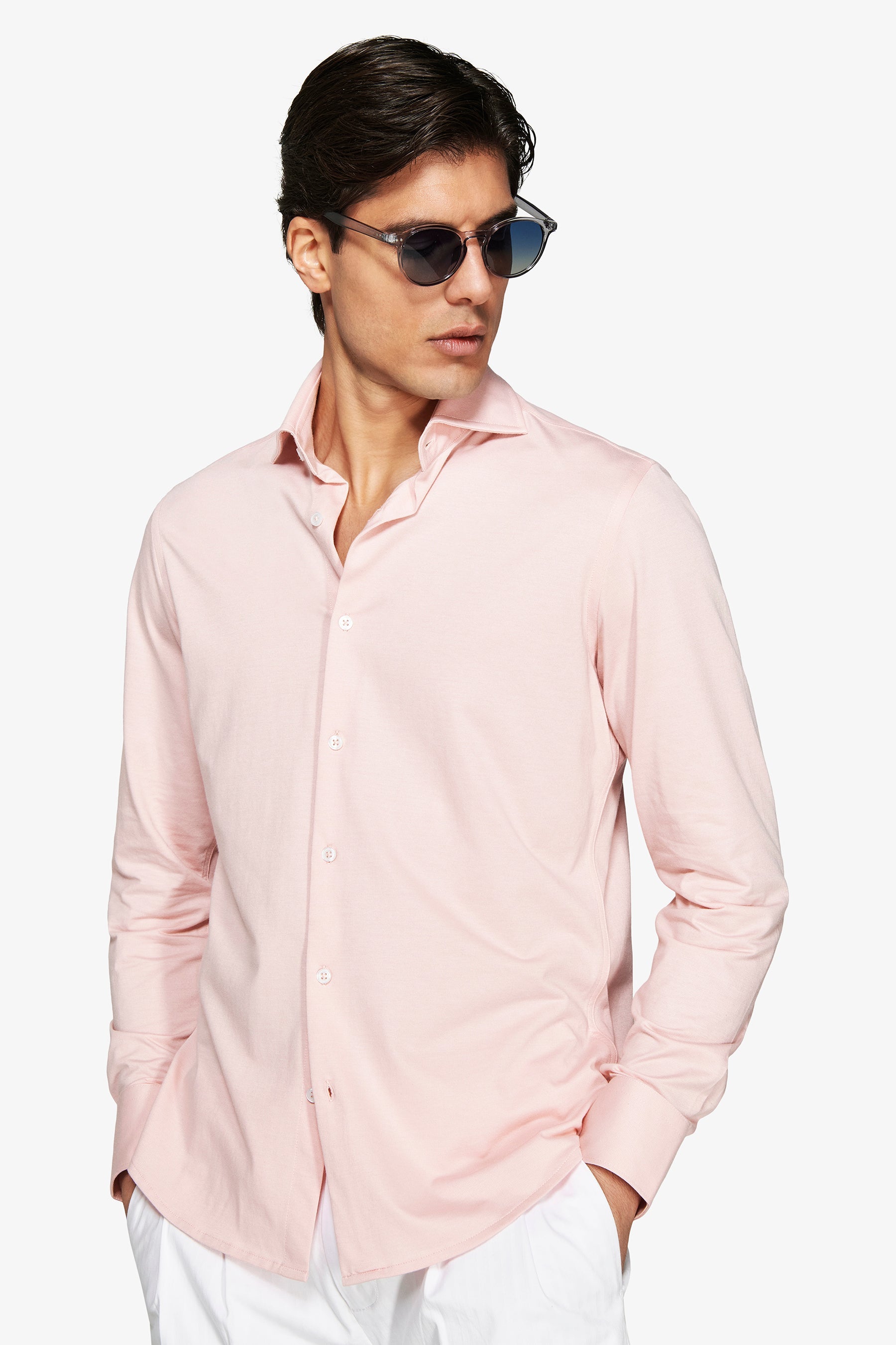 Camicia piquet rosa-Dan John
