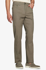 Pantaloni 5 tasche gabardina verdi-Dan John
