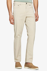 Pantaloni 5 tasche gabardina sabbia-Dan John