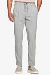 Pantalaccio tela melange grigio-Dan John