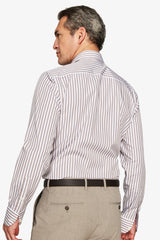 Camicia a righe fine tortora-Dan John