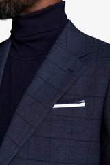 Giacca finestrata blu-Dan John