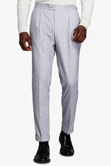 Pantaloni gessati celesti-Dan John