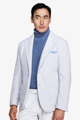 Giacca jersey melange celeste-Dan John