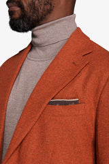 Giacca sfoderata melange arancio-Dan John