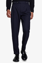 Pantaloni doppia pinces blu-Dan John