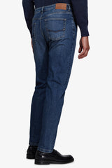 Pantaloni denim blu medio-Dan John