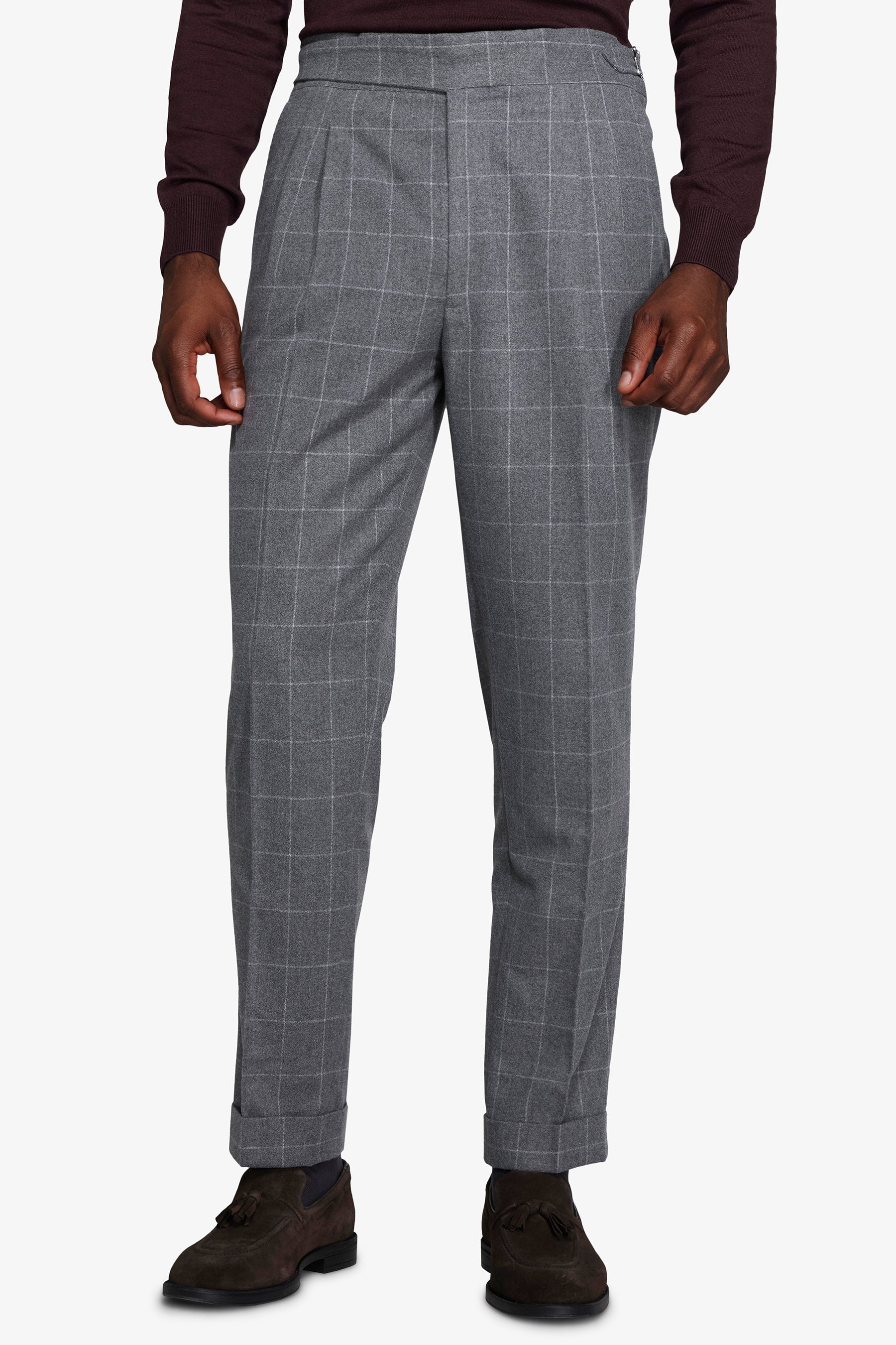 Pantaloni finestrati grigio medio-Dan John