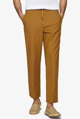 Biscuit textured trousers