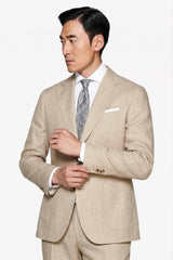 Giacca tela melange beige-Dan John