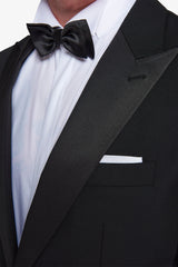 Abito smoking rever a lancia nero slim-Dan John