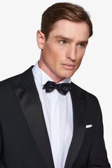 Abito smoking rever a lancia nero slim-Dan John