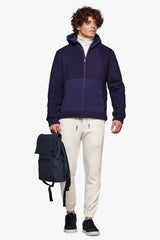 Bomber bimaterico DNJ blu-Dan John