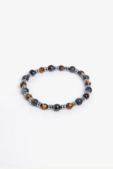 Bracciale con sfere small dark blue e terra-Dan John
