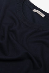 Basic blue crew neck sweater